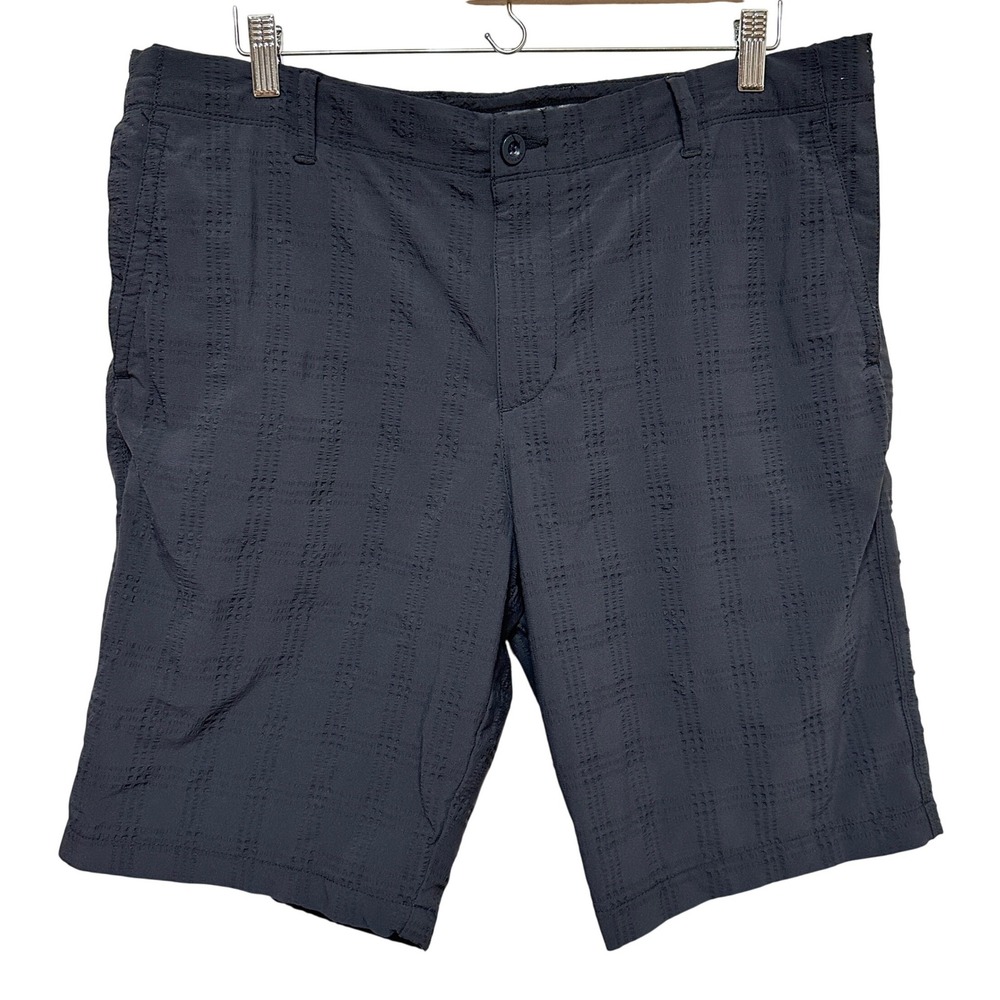 Tommy Bahama Mens On The Green Shorts 36 Black Textured Golf Performance Stretch